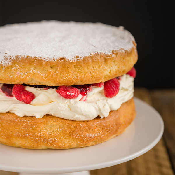 Victoria Sponge with Fresh Raspberries - Image 3