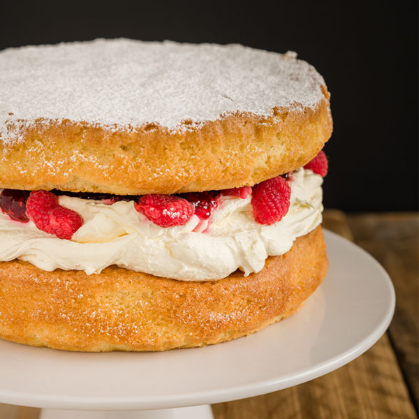 Victoria Sponge with Fresh Raspberries - Image 2