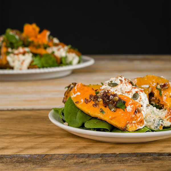 Roasted Butternut Squash Wedges, with Chilli and Toasted Seeds with a Sour Cream, Mint and Coriander Dressing - Image 2