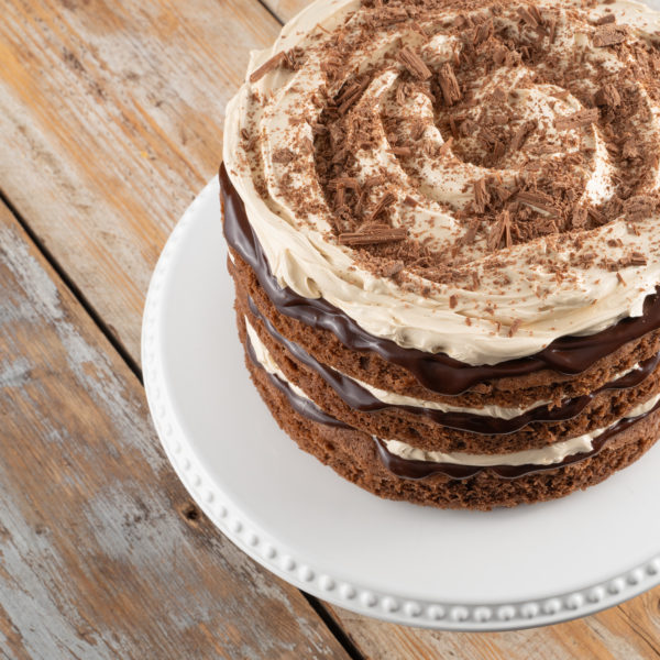 Mocha Layer Cake with Chocolate Ganache and Coffee Cream - Image 3