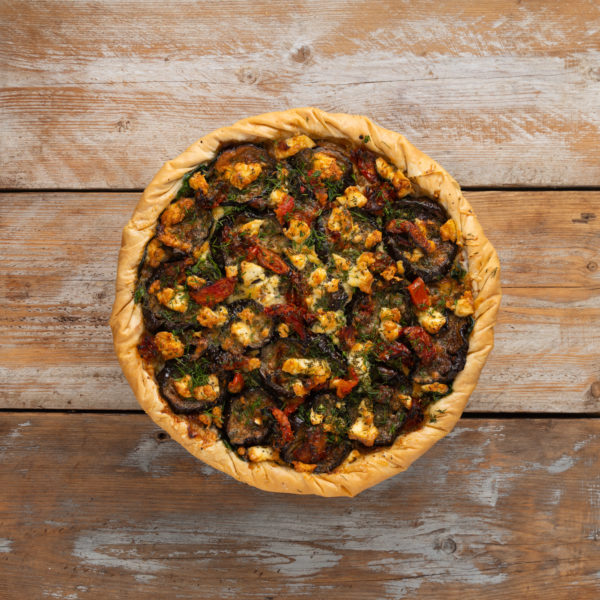 Roasted Aubergine, Feta, & Sun Blushed Tomato Filo Tart (Ve option available) - Image 3
