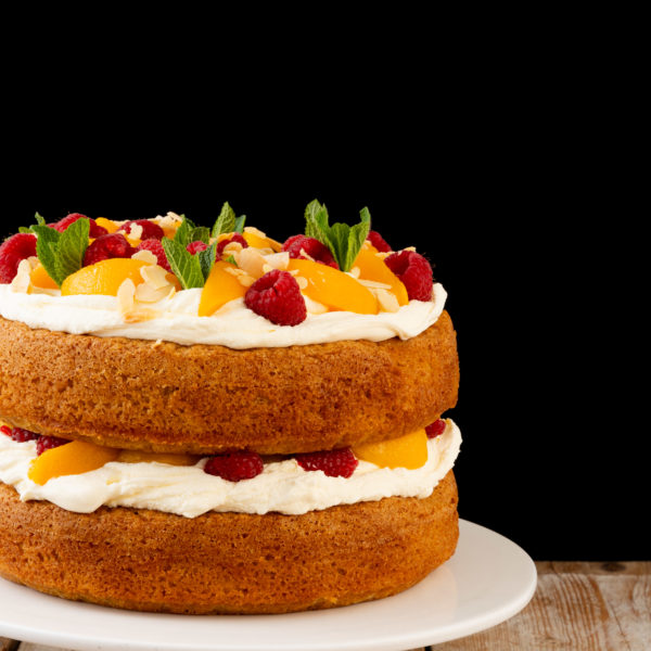 Peach and Raspberry Cake - Image 3