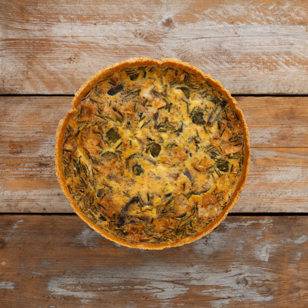 Courgette, Red Onion, Brie & Rosemary Quiche - Image 2